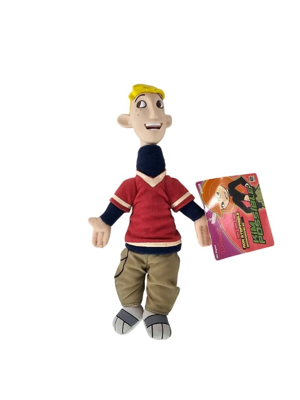 Disney Kim Possible Ron Stoppable Beanpossibles Plush Doll With Tag Vinyl Head